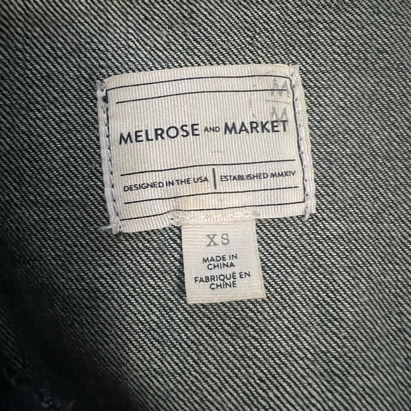 Hand painted Melrose and Market XS jean jacket - Picture 3 of 3